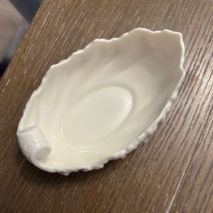 Vintage Lenox White Acanthus Leaf Candy Dish/Trinket